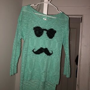 Turquoise sweater shirt💗